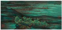 陈佩秋 2006年作 港岛所见 手卷
